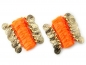 Preview: Belly Dance Handkette Armband Handschmuck in orange